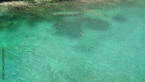 Relaxing turquoise water surface