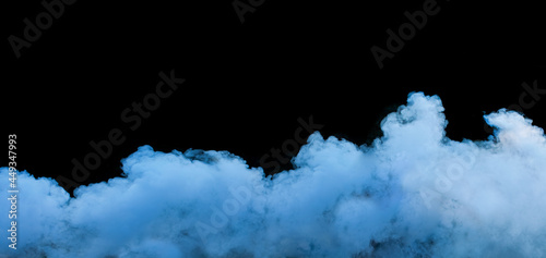 An image of thick smoke swirling in a dark interior
