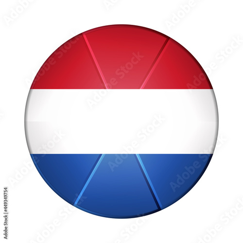 Glass light ball with flag of Netherlands. Round sphere, template icon. Dutch national symbol. Glossy realistic ball, 3D abstract vector illustration highlighted on a white background. Big bubble Free Download Glass light ball with flag of Netherlands. Round sphere, template icon. Dutch national symbol. Glossy realistic ball, 3D abstract vector illustration highlighted on a white background. Big bubble - GFXLoad