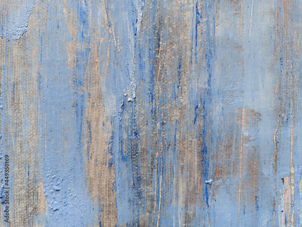 Abstract art background. Acrylic on linen. Blue and gray colors. Soft brushstrokes of paint. Abstract art background. Acrylic on linen. Blue and gray colors. Soft brushstrokes of paint.