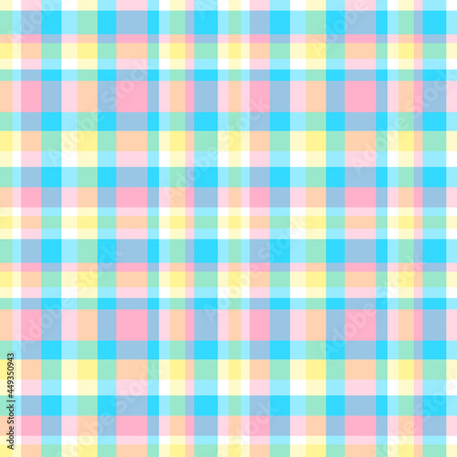 Seamless multicolored pattern. Checkered background. Abstract colored wallpaper of the surface. Bright colors. Doodle for design. Greeting cards