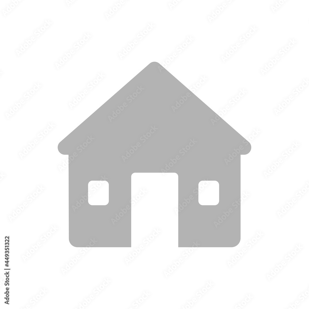 house icon on a white background, vector illustration