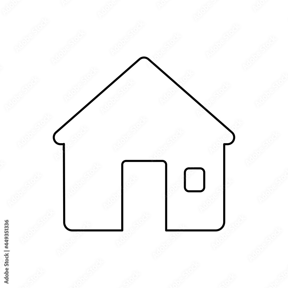 house icon on a white background, vector illustration house icon on a white background, vector illustration