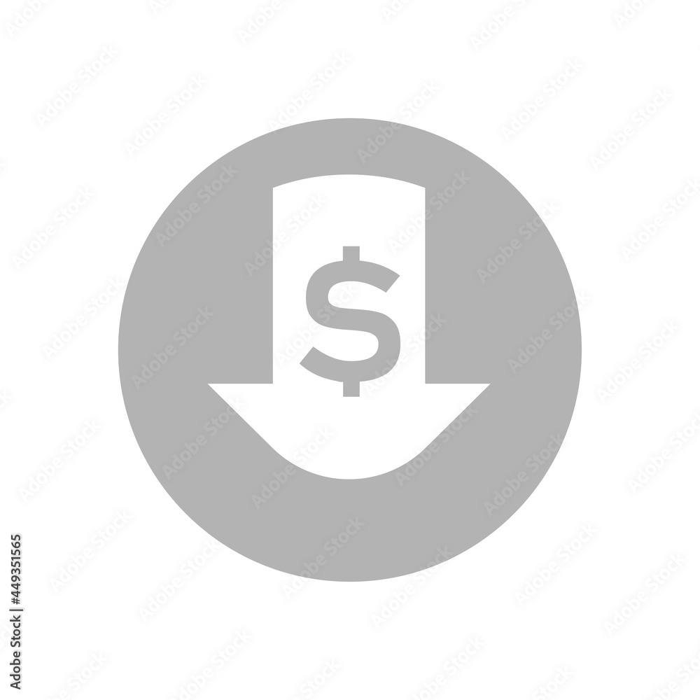 dollar icon on a white background, vector illustration dollar icon on a white background, vector illustration