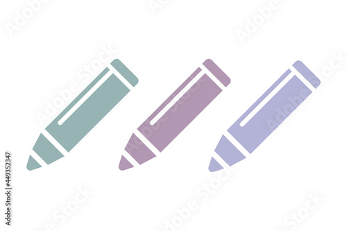 pencil icon n white background, vector illustration