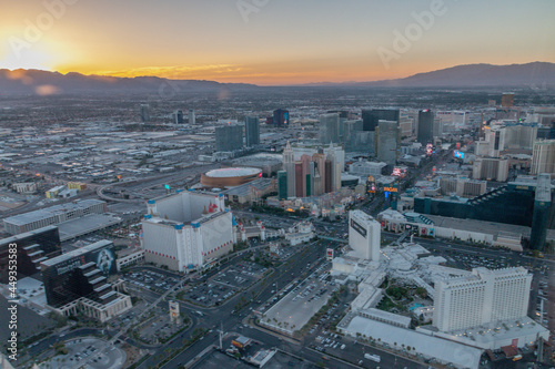 Canvas Print Las Vegas von oben