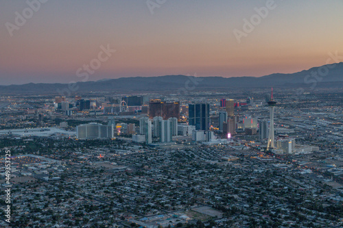 Canvas Print Las Vegas von oben
