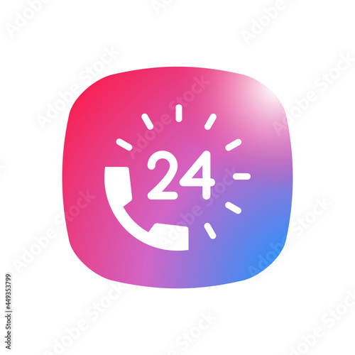 24 Hour helpline - Sticker