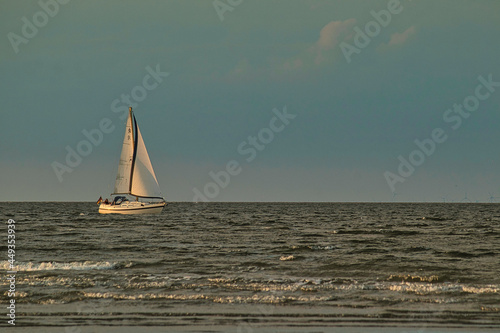 sailboat at sunset