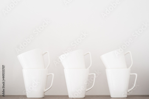 tasses de café blanches photo