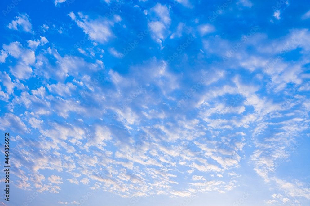 Fototapeta premium Nature background. Blue sky with cloud