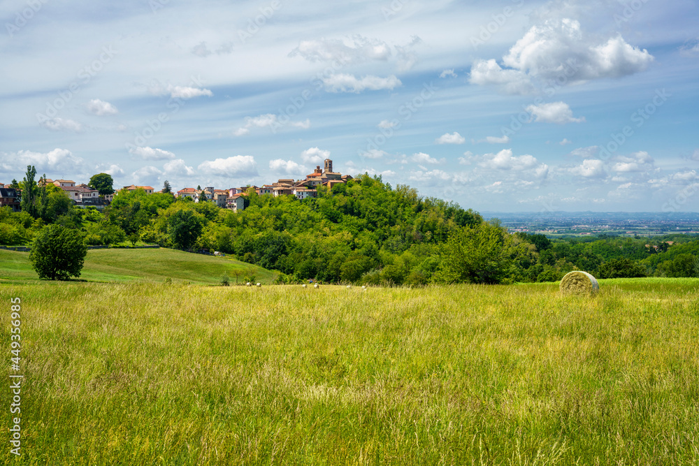 Landscape on the Tortona hills at springtime. Landscape on the Tortona hills at springtime.