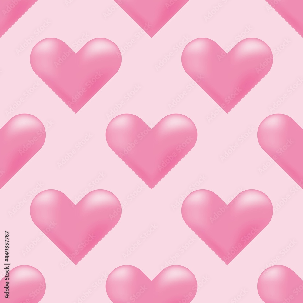 Heart pattern. Seamless pattern. Valentine's Day. 