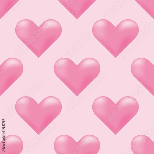 Heart pattern. Seamless pattern. Valentine's Day. 