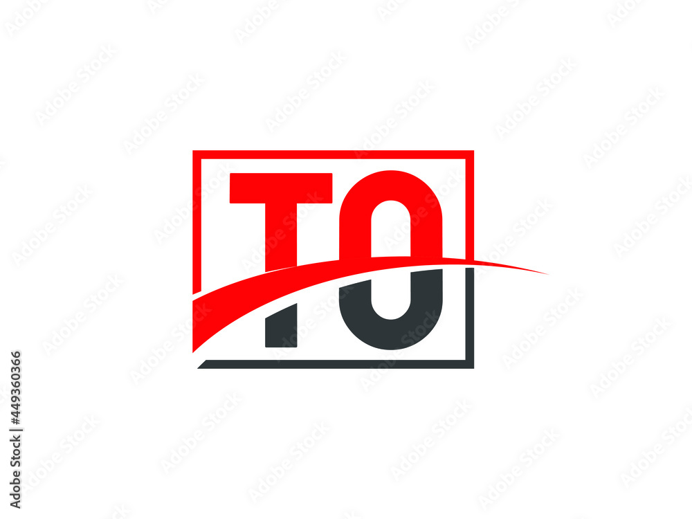 T O, TO Letter Logo Design	