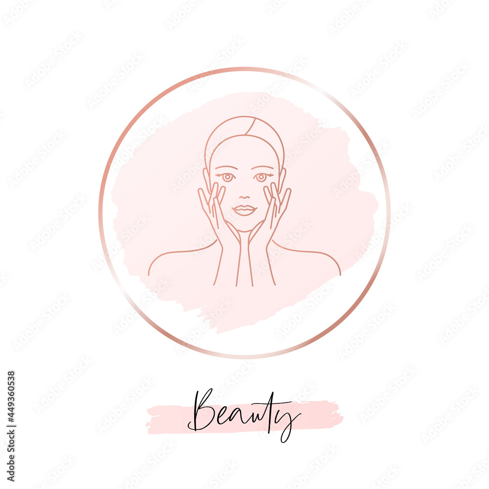 Beauty woman social media highlight cover for beauty salon Beauty woman social media highlight cover for beauty salon