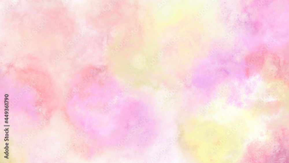 Pink and yellow galaxy texture and background.