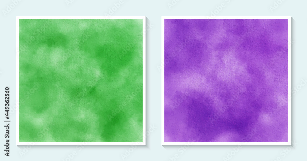 Watercolor abstract backgrounds wet square vector textures isolated backdrop design.