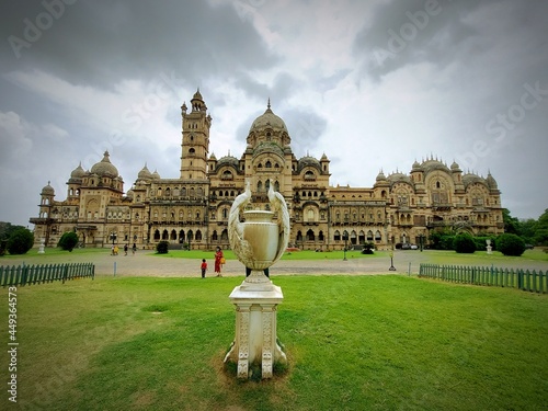 Exteriors of Lakshmi Vilas Palace constructed by the Gaekwad family in Vadodara, Gujarat India
