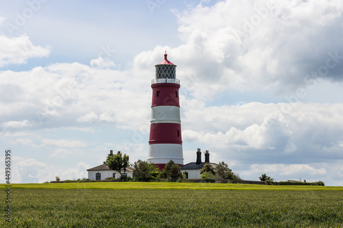 Red and white lighthouse at Happisburgh