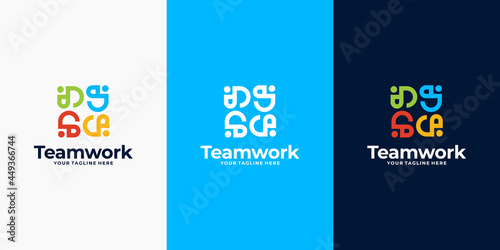 community logo, teamwork logo design inspiration