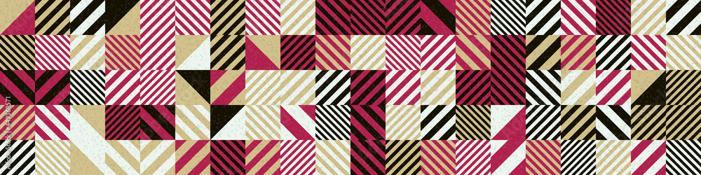 Abstract Geometric Pattern generative computational art illustration