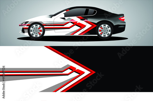 Car sticker or car wrap with natural natural concept with abstract line concept and initial B, can be installed on all © wodeol99