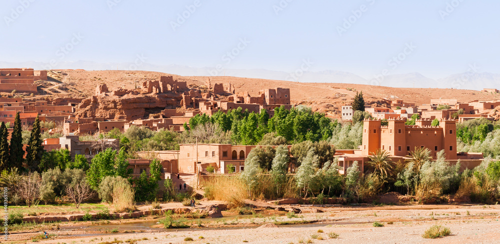 Street of the Kasbahs / Kasbahs in Dade valley in the south of Morocco, Africa.