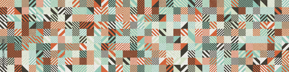 Abstract Geometric Pattern generative computational art illustration