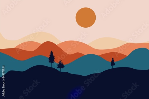 twilight painting background that is clean and pleasing to the eye
