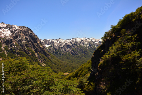 panoramic view of hike near san carlos de bariloche photo