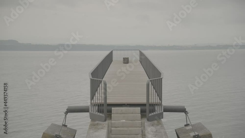 La Passerelle de l'Utopie in Neuchâtel, Switzerland (log)