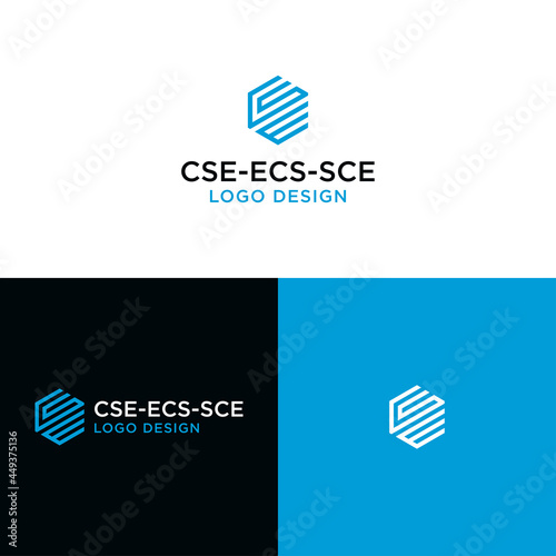 CSE LETTER LOGO DESIGN VECTOR