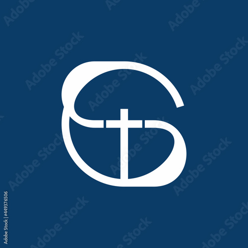 Letter SC Cross Business Logo Design