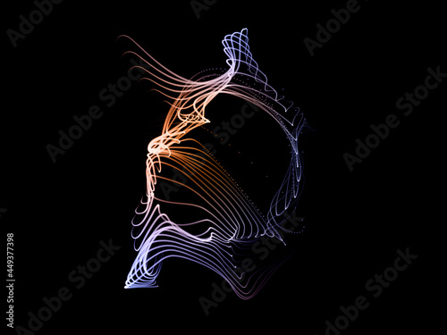 Spherical Particle Swirl Background