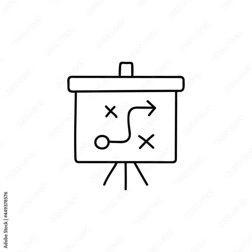 marketing strategy icon in flat black line style, isolated on white background marketing strategy icon in flat black line style, isolated on white background