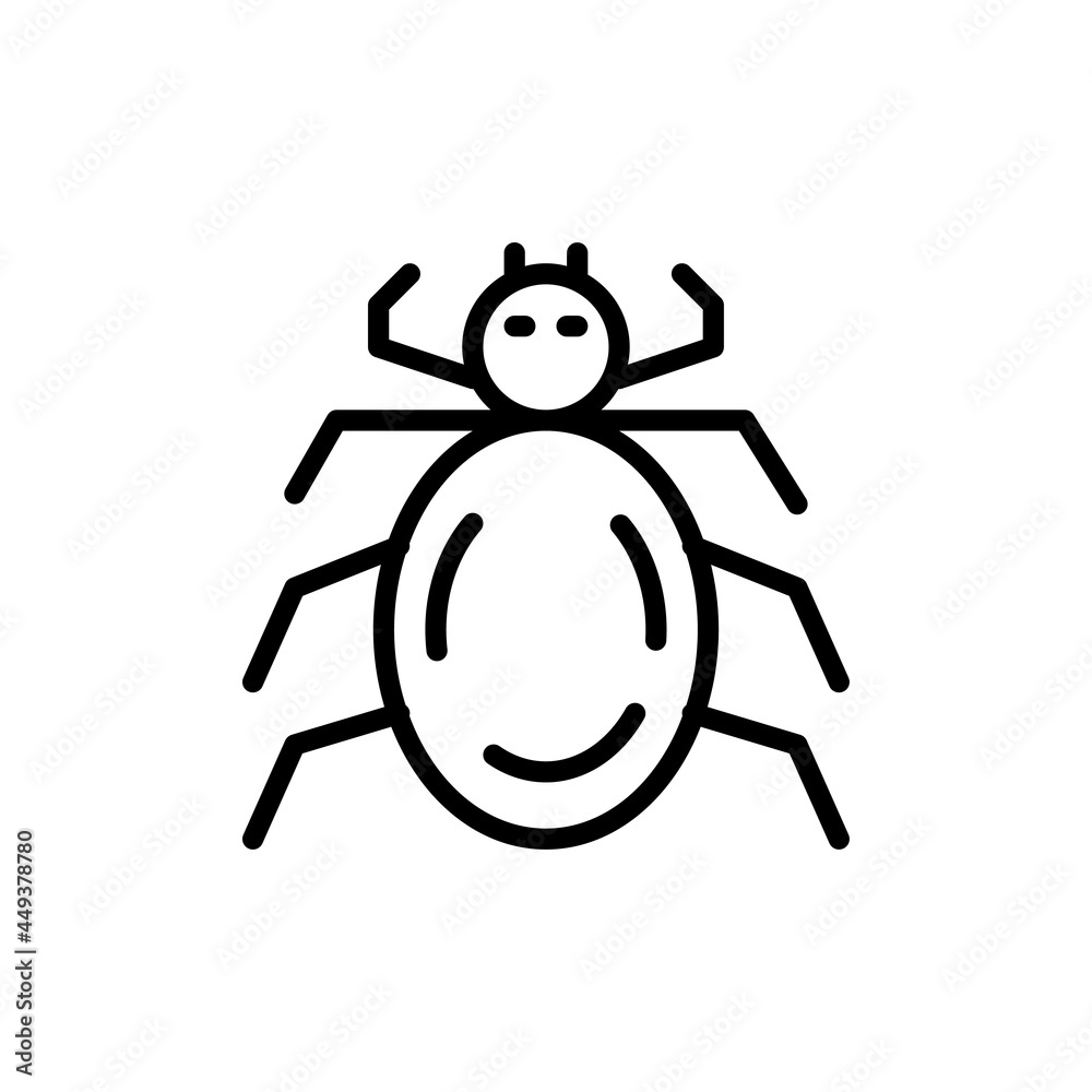 Obraz premium Animal spider icon line style vector