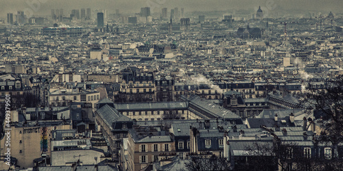 aerial view of the paris
