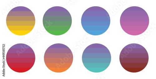Sunset Retro Colors Background
