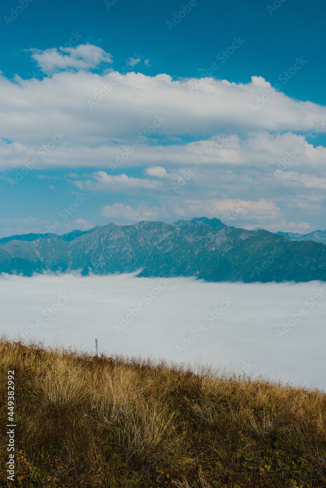 Sea of clouds and mountains in summer ,Rize/Turkey