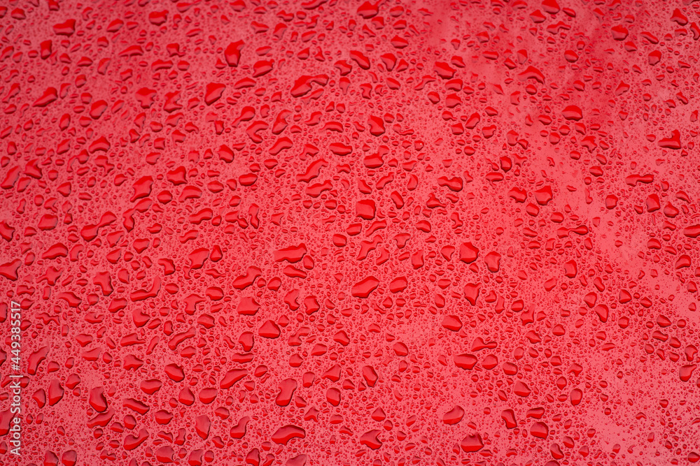 red smooth background surface with water drops simple pattern concept picture red smooth background surface with water drops simple pattern concept picture