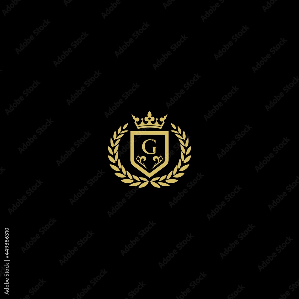 Naklejka premium gold medal on black background