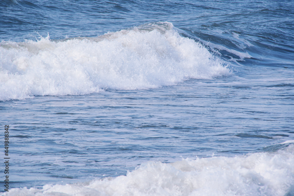 beautiful blue water waves background