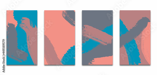 Set abstract  pastel collor media story background nowadays, trend story social media background.  collor shapes 