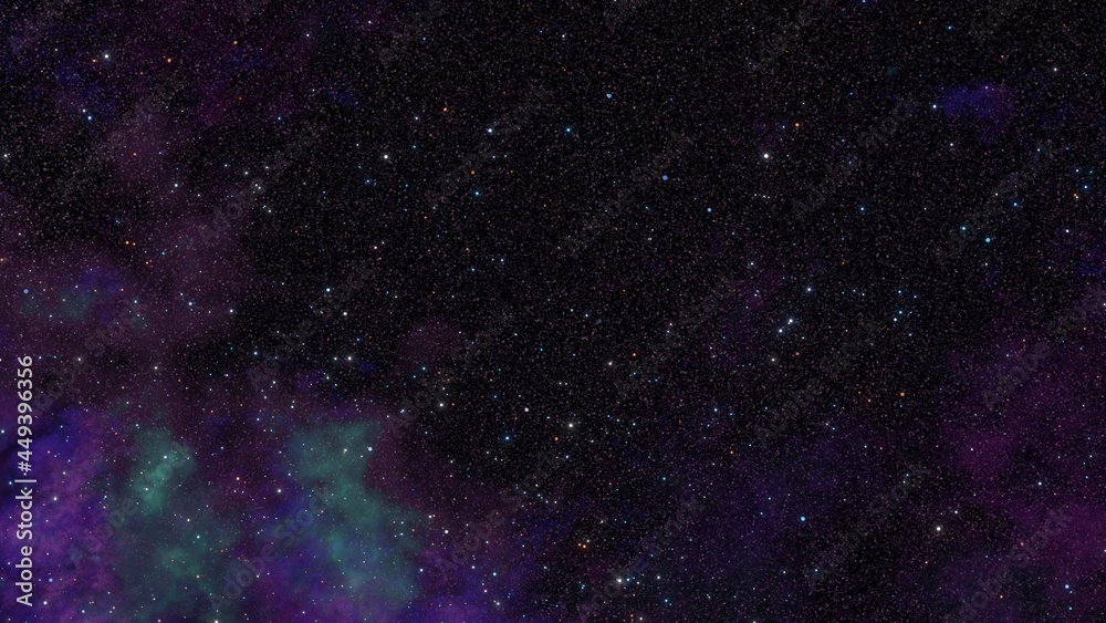 Obraz premium violet nebula with stars