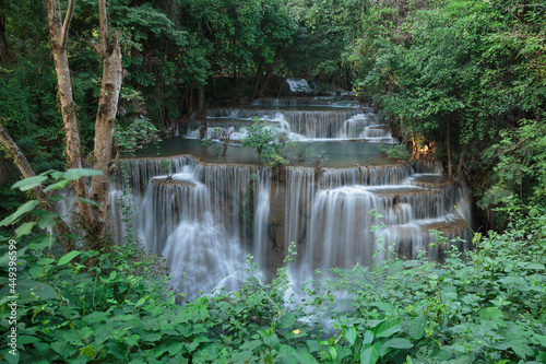 Huai Mae Khamin Waterfall 3rd step  Khuean Srinagarindra National Park  Kanchanaburi province  Thailand