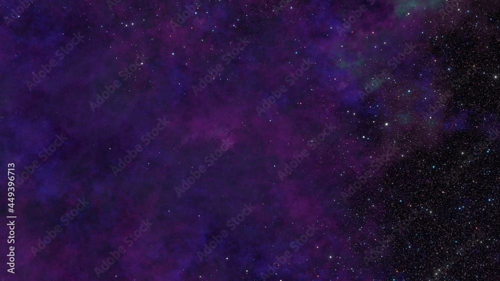 Obraz premium violet nebula with stars