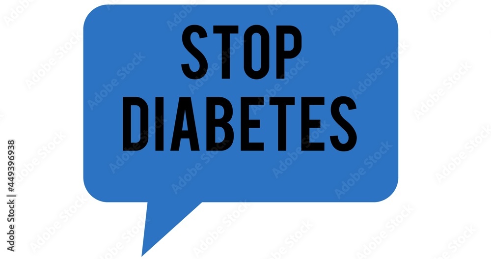 Composition of diabetes text in blue cloud on white background Composition of diabetes text in blue cloud on white background