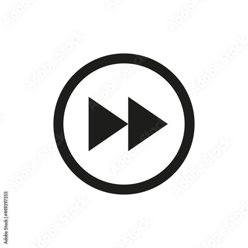 Free Download Next or forward icon design, isolated on white background. from multimedia icon collection. vector illustration eps10 - GFXLoad