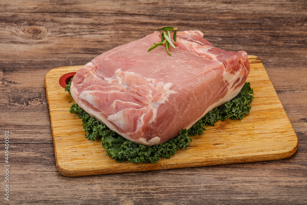Pork meat piece for cooking